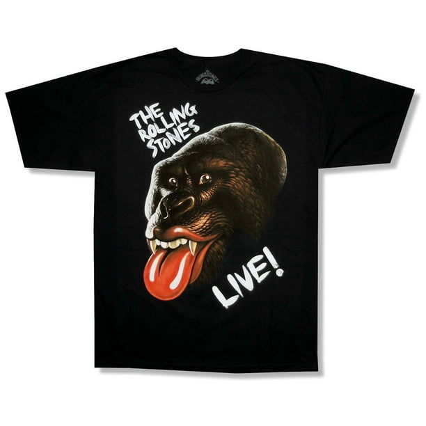 Official The Rolling Stones Grrr Black Gorilla T-Shirt Band Jagger Merch Tour